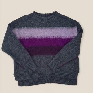 Simply Vera Vera Wang Women's Sweater - Charcoal and Violet